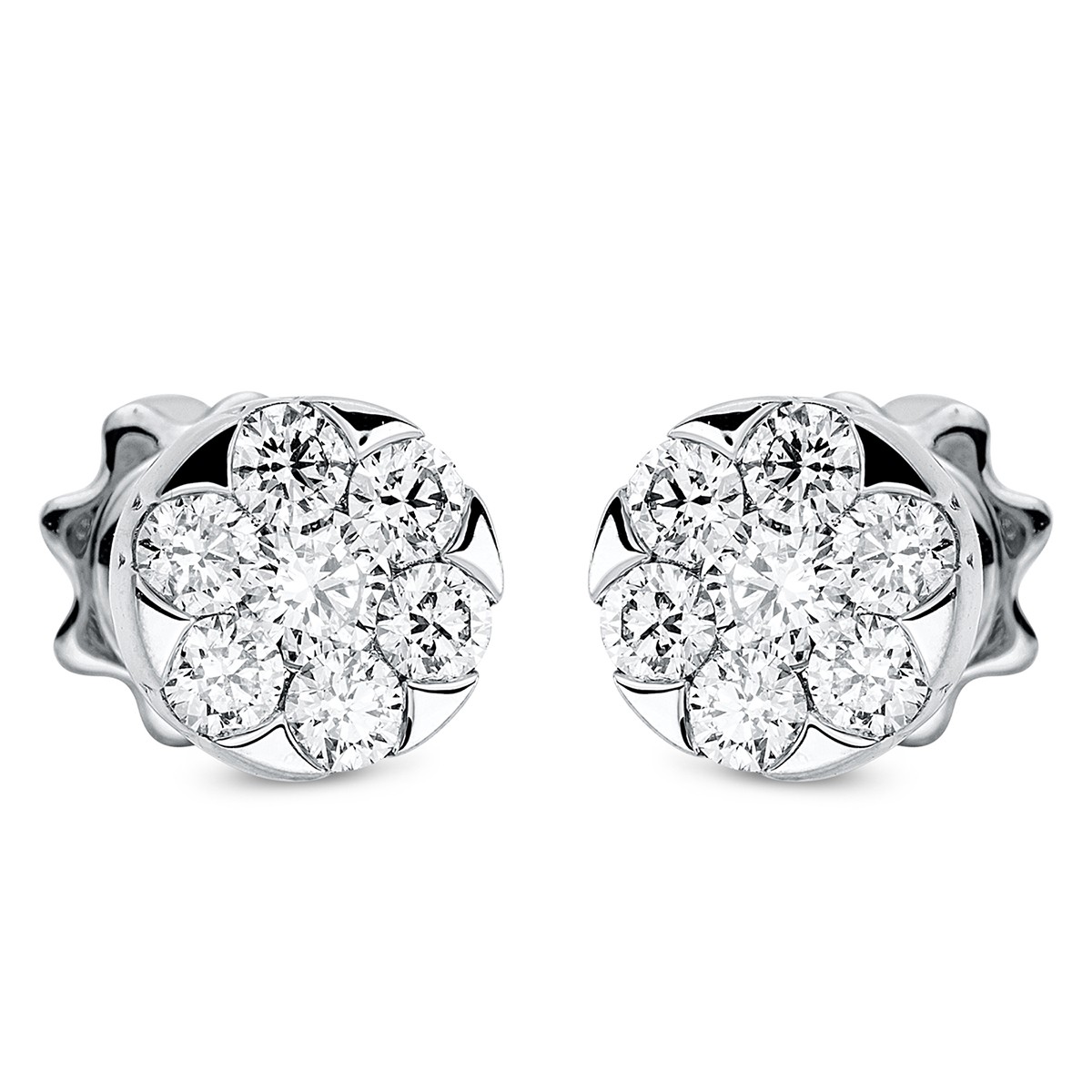 earrings 18 kt WG circle