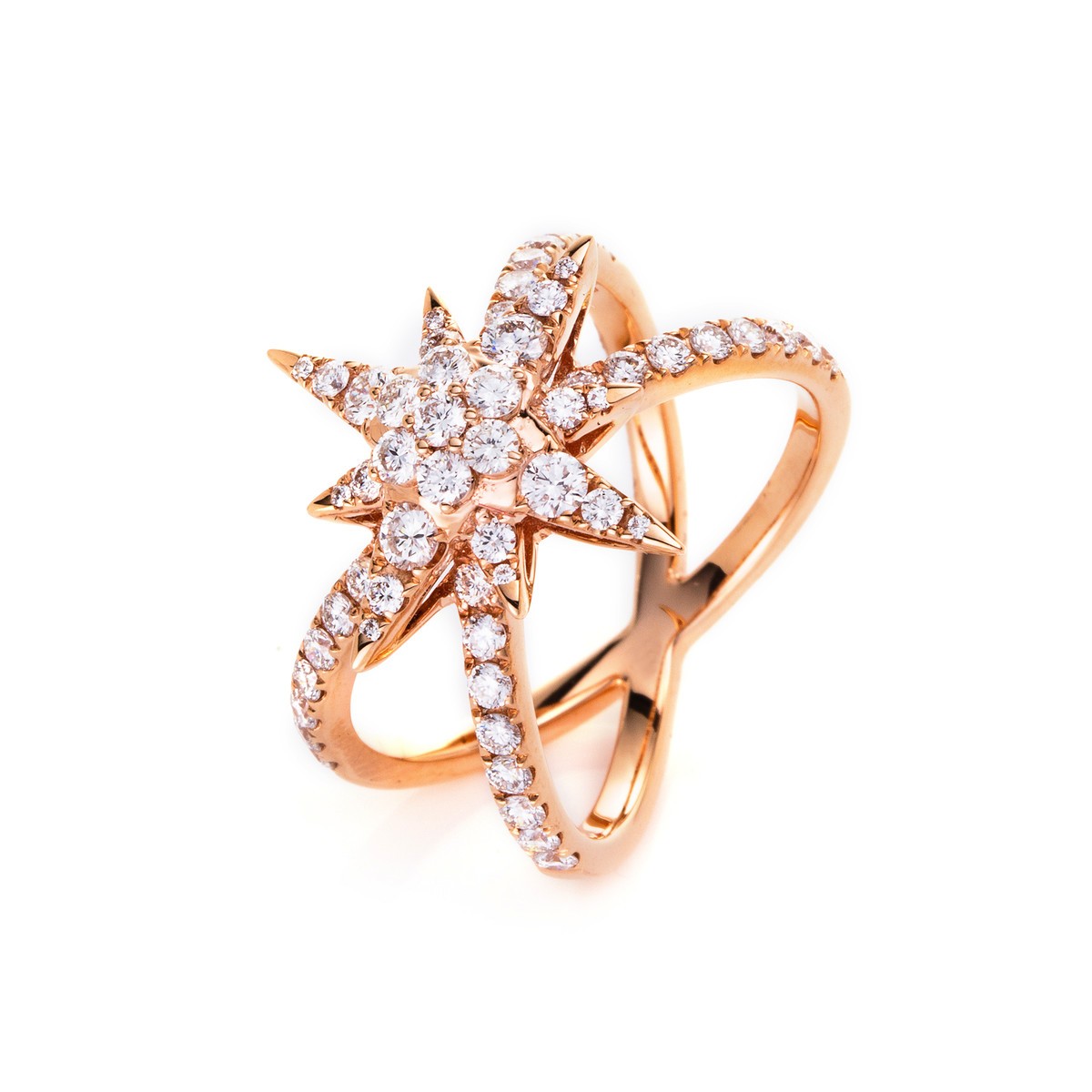 ring 18 kt RG star