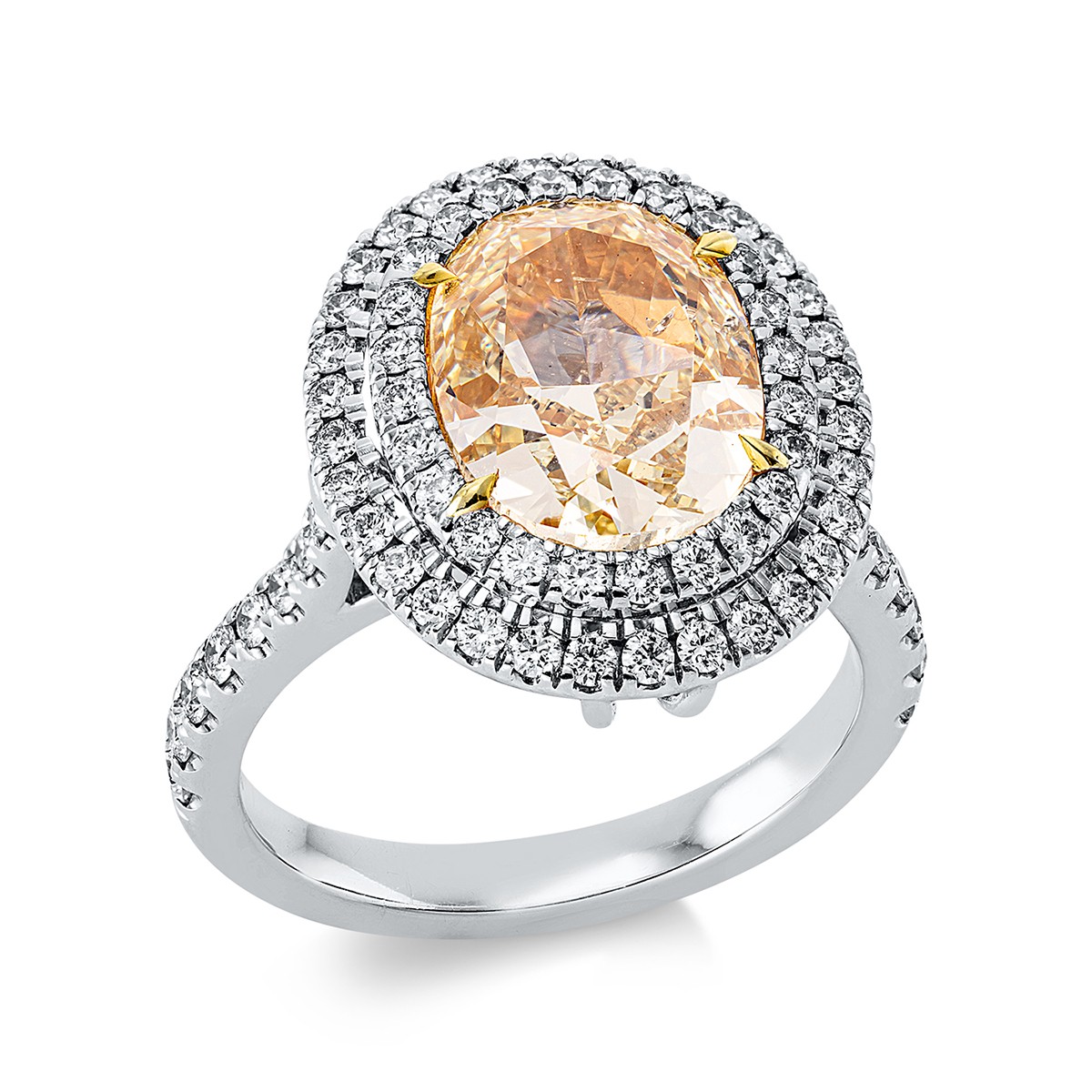 ring 18 kt WG+YG, GIA 6211050019