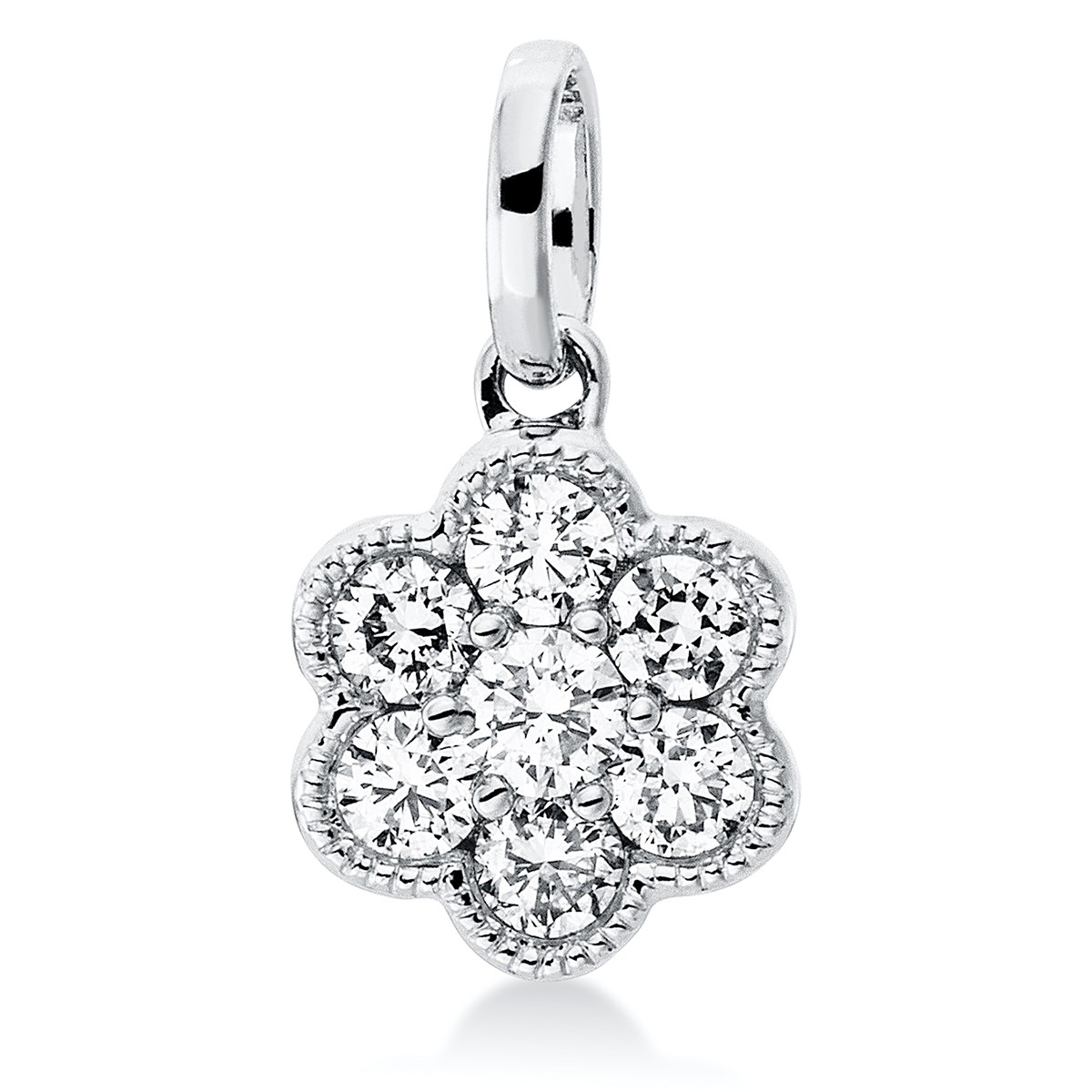 pendant 18 kt WG, with loop