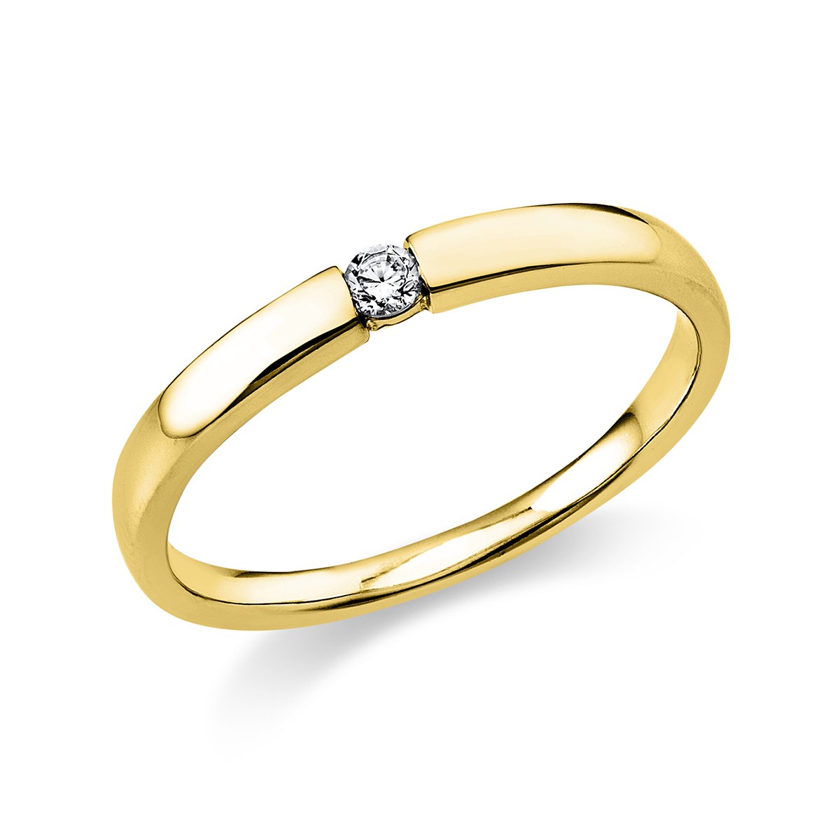 ring 14 kt YG, polished
