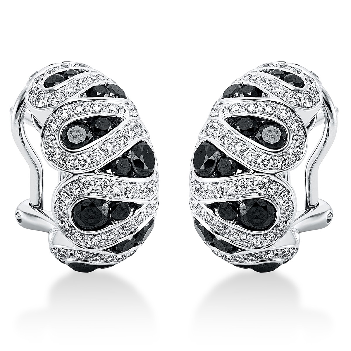 huggies 18 kt WG, setting partly black rhodium