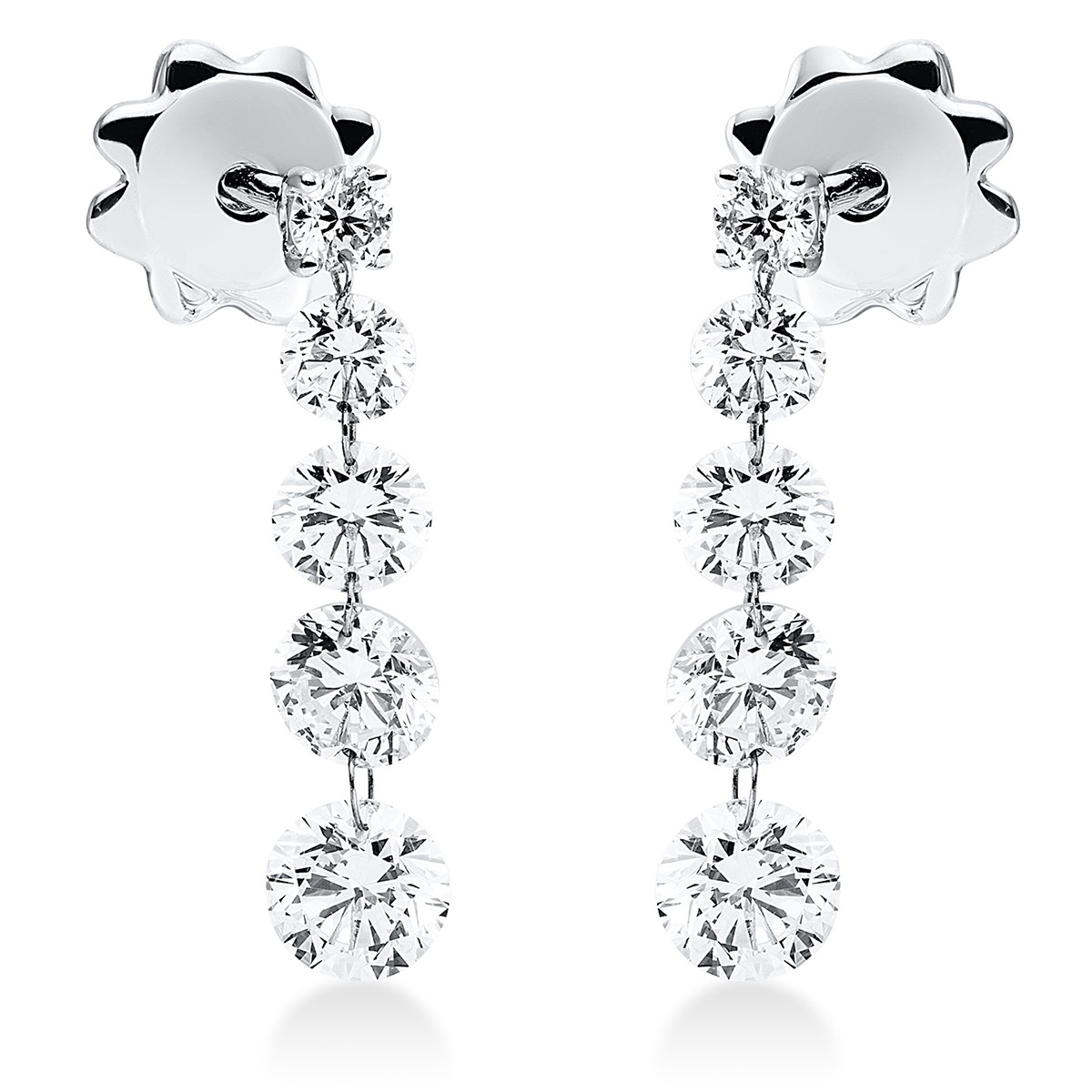 earrings 18 kt WG
