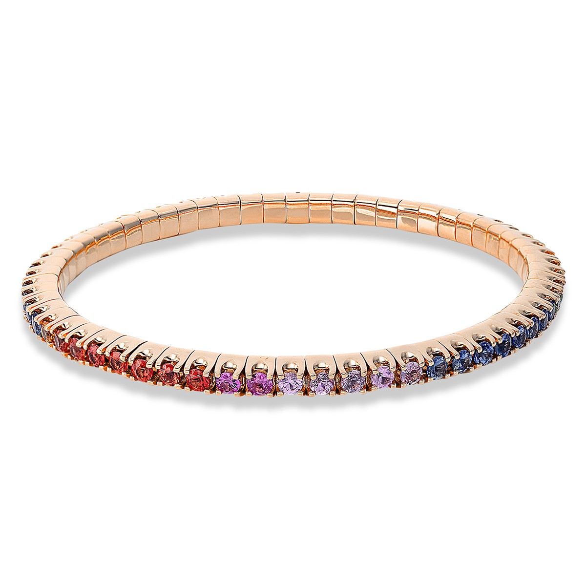 bracelet 18 kt RG, flex-band, variable