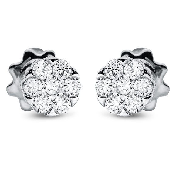 earrings 18 kt WG circle