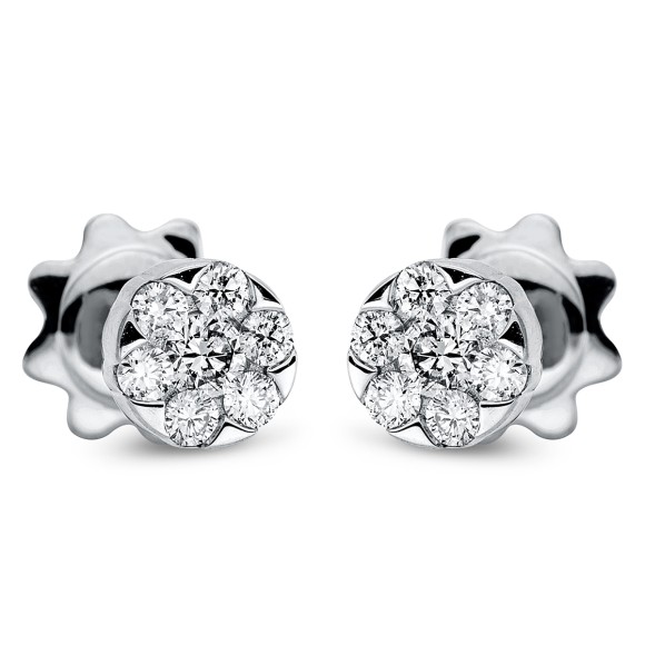 earrings 18 kt WG circle