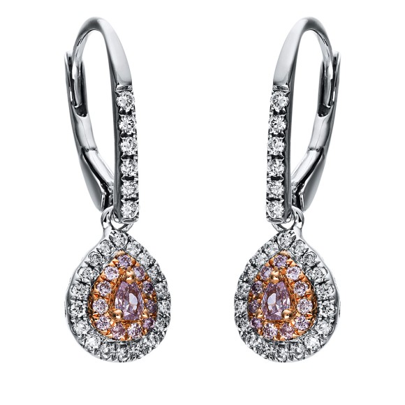 earrings 18 kt WG+RG