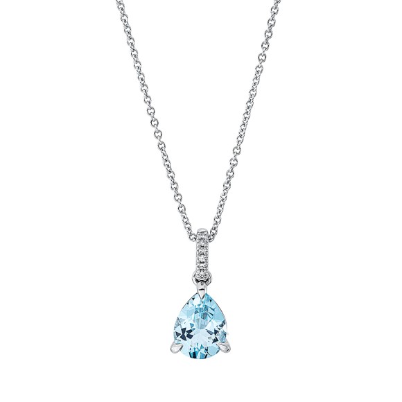 necklace 18 kt WG, with loop at 42 cm