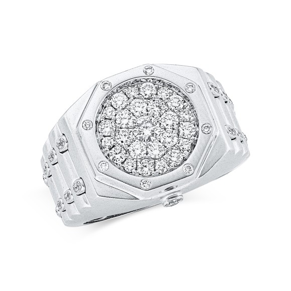 ring 18 kt WG, polished