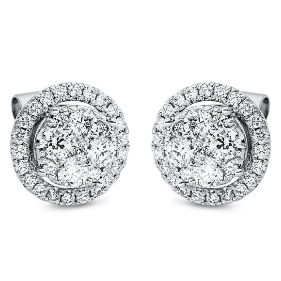 earrings 18 kt WG circle