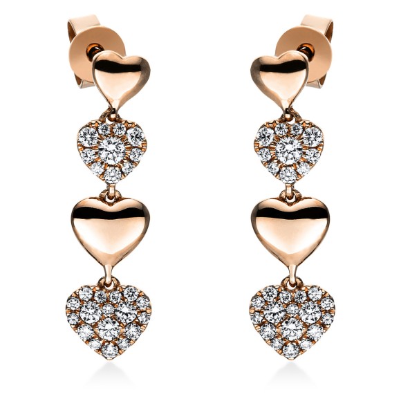 earrings 18 kt RG 