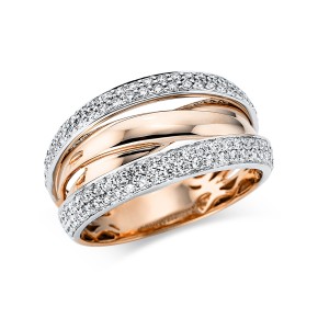 ring 18 kt RG+WG