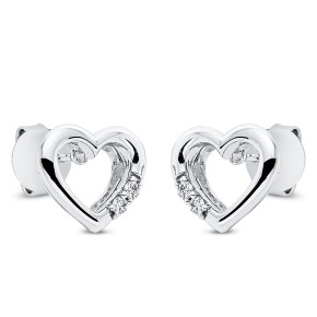earrings 18 kt WG heart