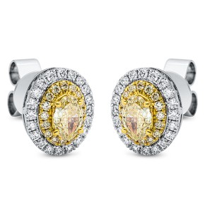 earrings 18 kt YG+WG