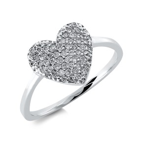 ring 18 kt WG heart
