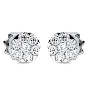 earrings 18 kt WG circle