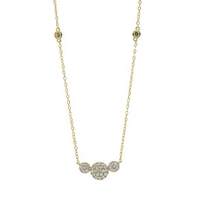 necklace 18 kt YG, with loop at 38.1 cm + 40.6 cm