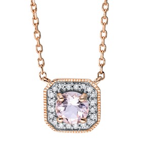 necklace 18 kt RG, with loop at 40 cm + 42 cm