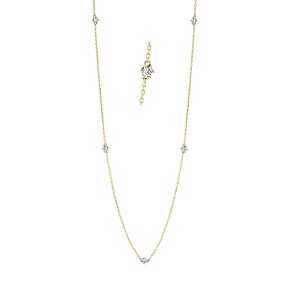 necklace 18 kt YG, with loop at 40 cm