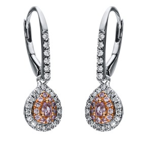 earrings 18 kt WG+RG