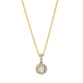 necklace 18 kt YG, with loop