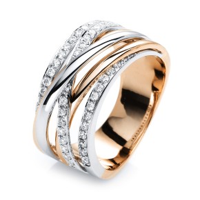 ring 18 kt RG+WG