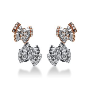 earrings 18 kt RG+WG