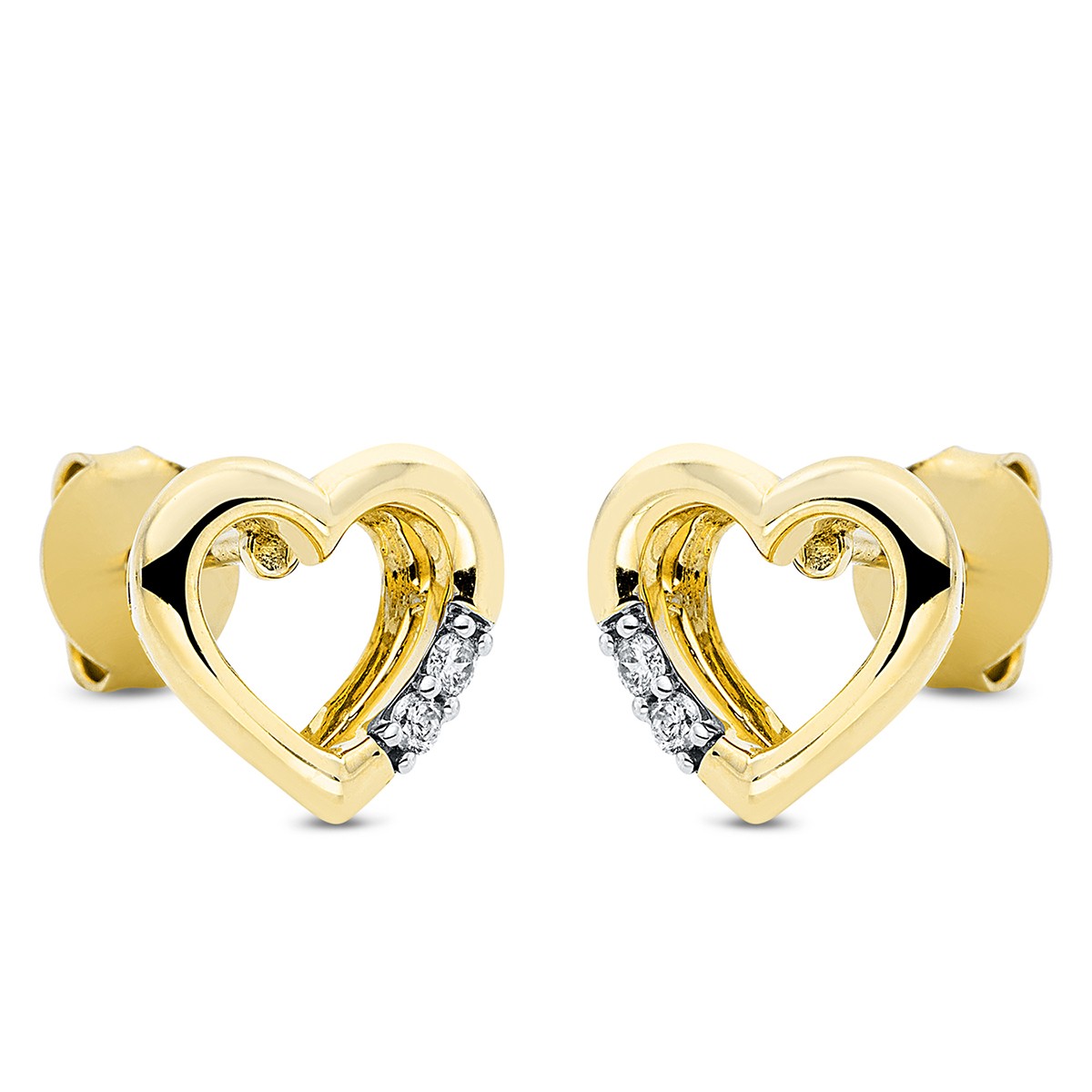 earrings 18 kt YG heart