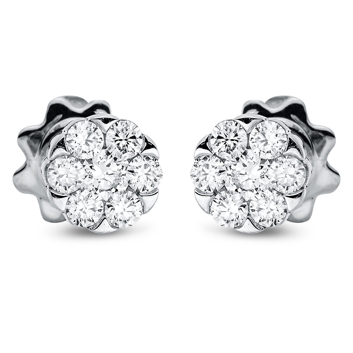 earrings 18 kt WG circle