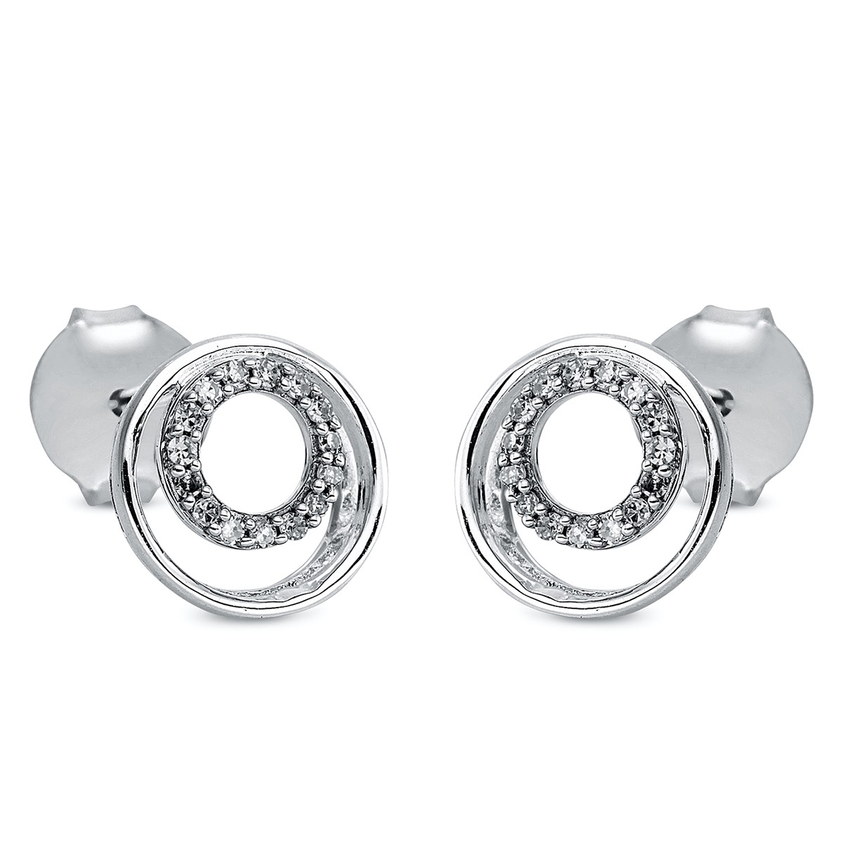 earrings 18 kt WG circle