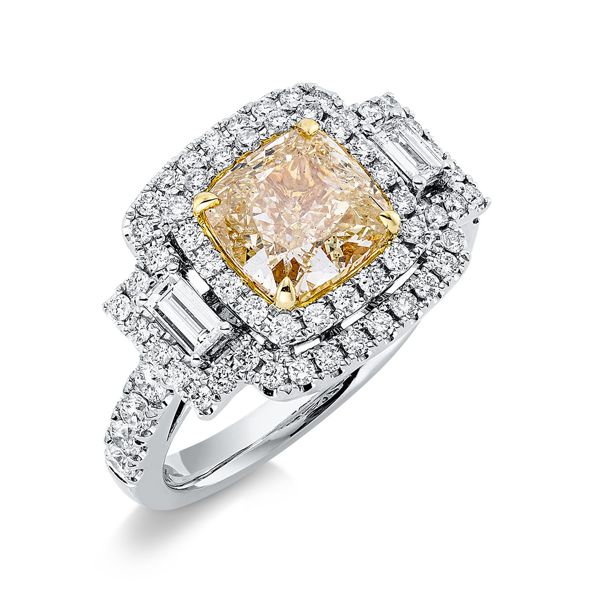 ring 18 kt WG+YG, GIA 2326477896