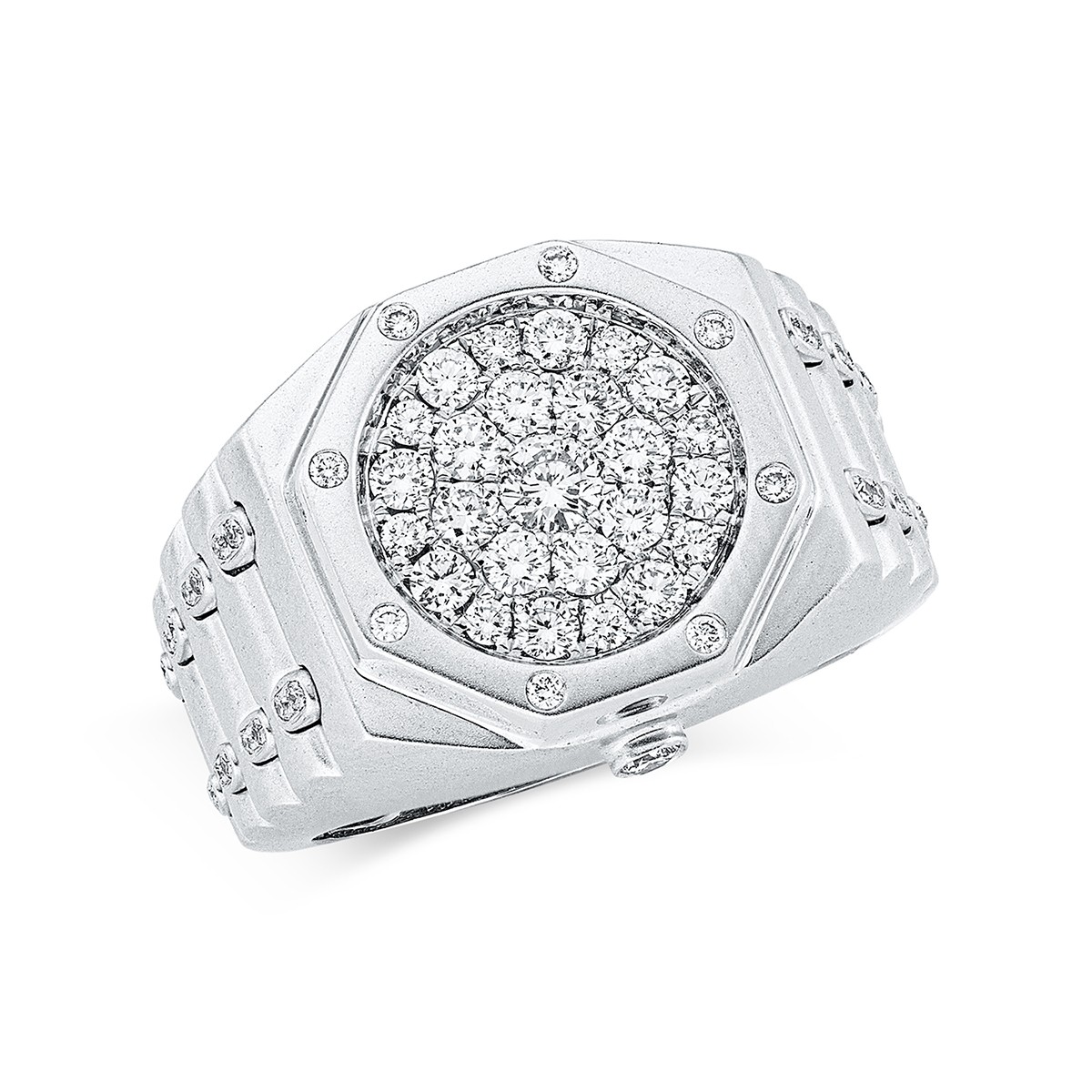 ring 18 kt WG, polished