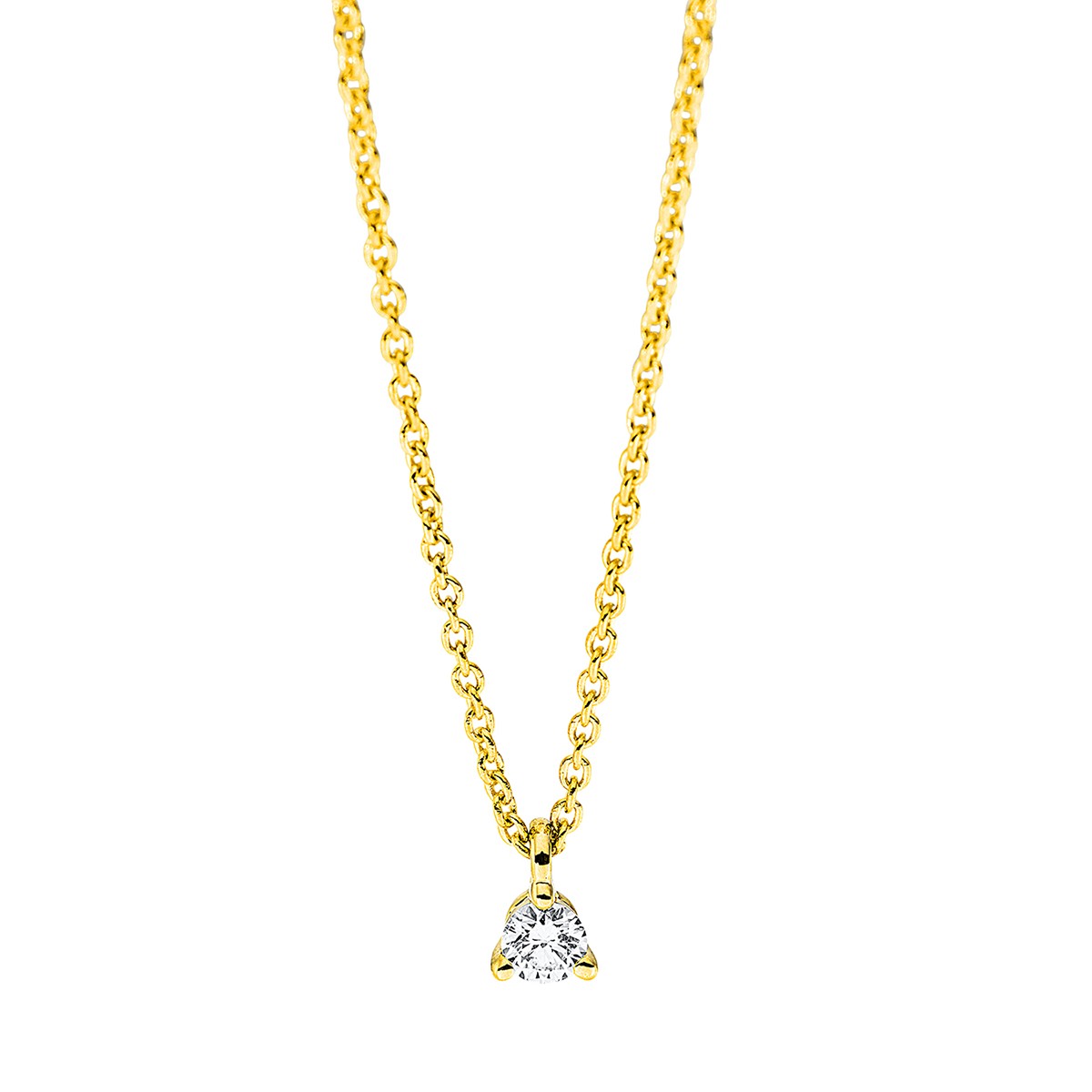 necklace 18 kt YG, with loop